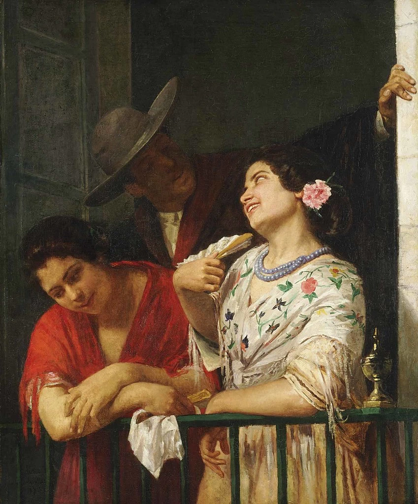 Mary Cassatt - Il flirt, Philadelphia Museum of Art